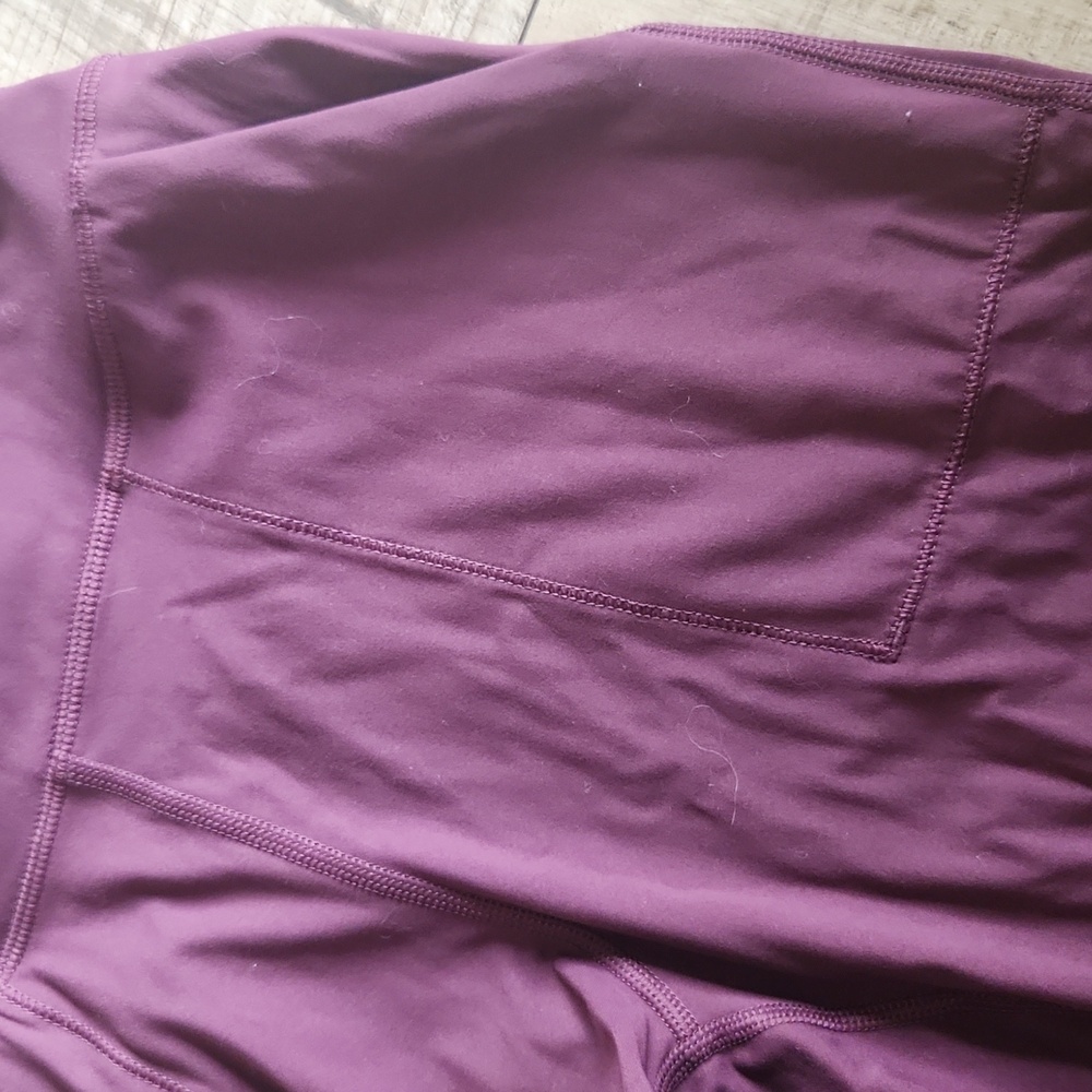 Lululemon align crop maroon size 8 Jogger Pants - Picture 2 of 5
